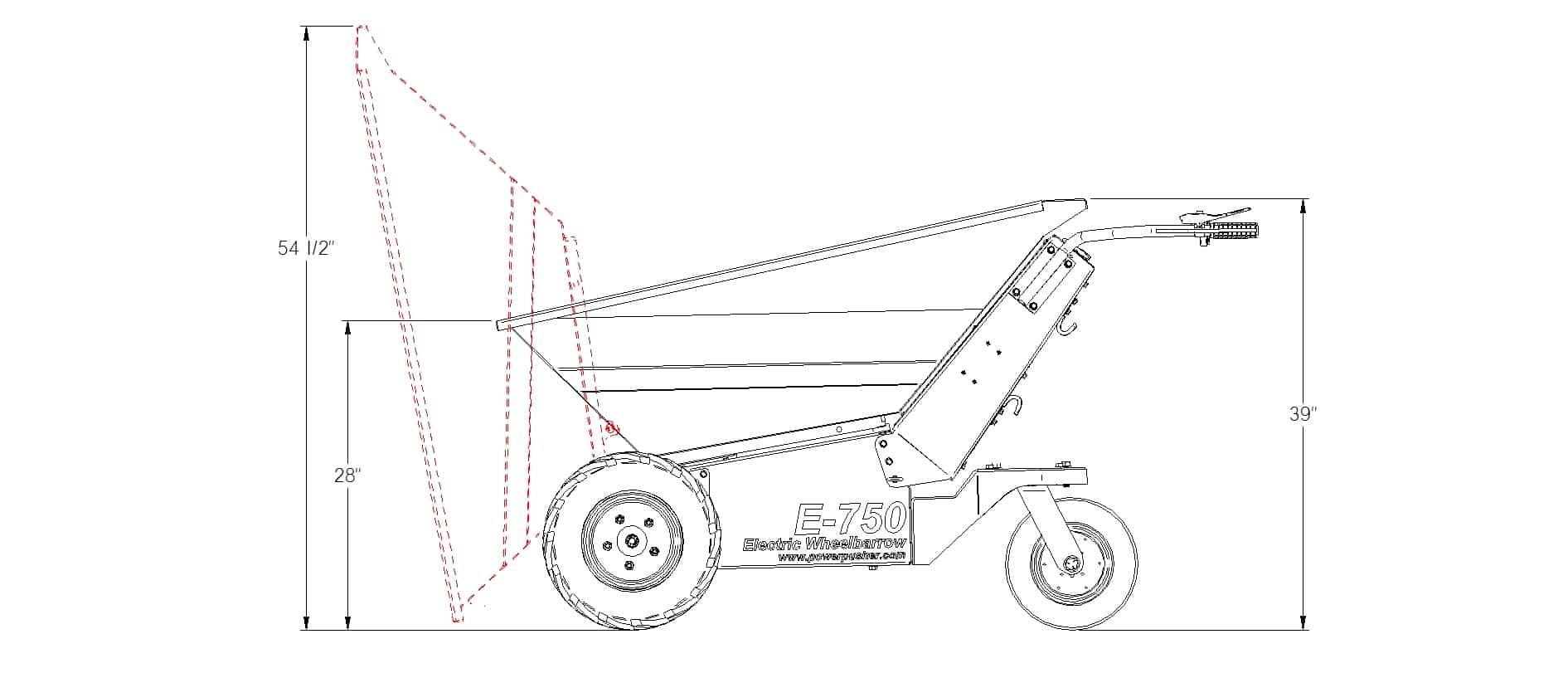 Rechargeable Electric Mini Wheelbarrow Buy or Hire DHS