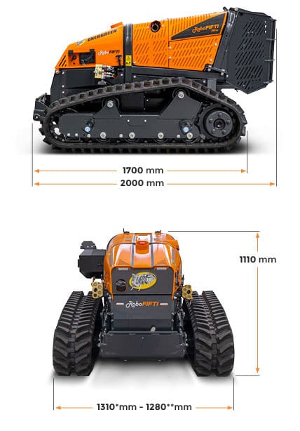 Robo Rio Dimensions RoboEvo 40hp Robo Mower - DHS